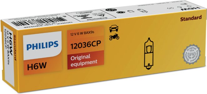 ZAROWKA H6W 12V 6W BAX9S