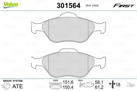 KLOCKI HAMULCOWE FIRST