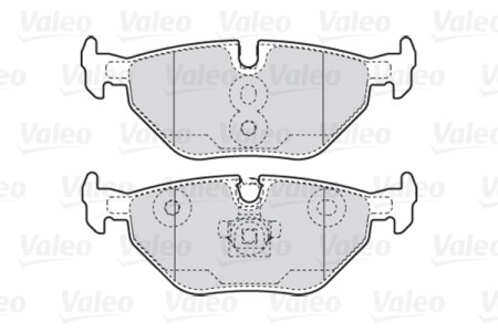 KLOCKI HAMULCOWE VALEO 301753  FIRST