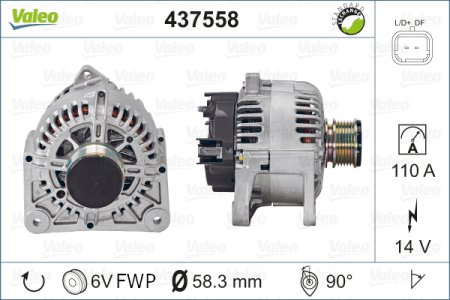 ALTERNATOR VALEO 437558 