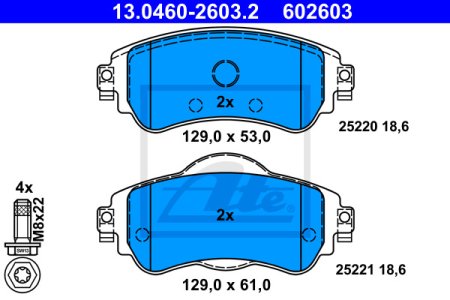 KLOCKI HAM.PRZOD CITROEN C4 II 10-