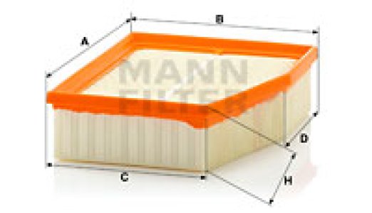 Filtr powietrza MANN-FILTER C23124 
