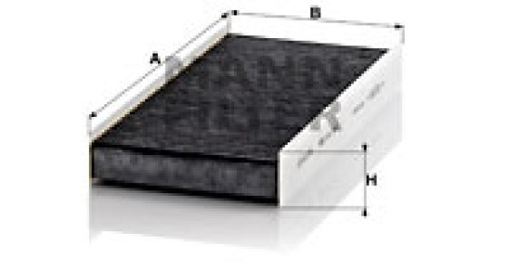 Filtr kabinowy MANN-FILTER CUK3847 