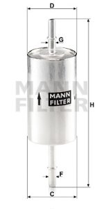 Filtr paliwa MANN-FILTER WK614/46 WK61446