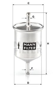 Filtr paliwa MANN-FILTER WK66 