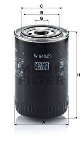 Filtr oleju MANN-FILTER W940/29 W94029