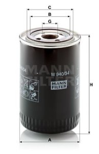 Filtr oleju MANN-FILTER W940/34 W94034