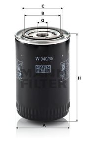 Filtr oleju MANN-FILTER W940/35 W94035