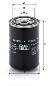 Filtr oleju MANN-FILTER W940/4 W9404