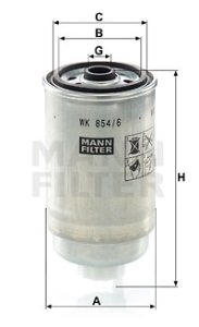 Filtr paliwa MANN-FILTER WK854/6 WK8546