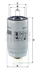 Filtr paliwa MANN-FILTER WK854/7 WK8547