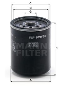 Filtr oleju MANN-FILTER WP920/80 WP92080