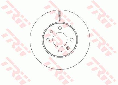 Tarcza hamulcowa TRW DF6794 51712C8000 HYUNDAI I20  14- PRZÓD