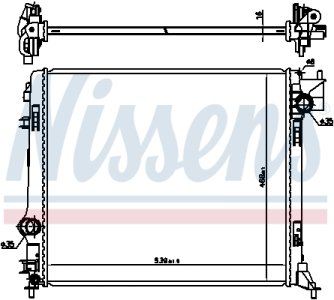 CHŁODNICA SILNIKA NISSAN