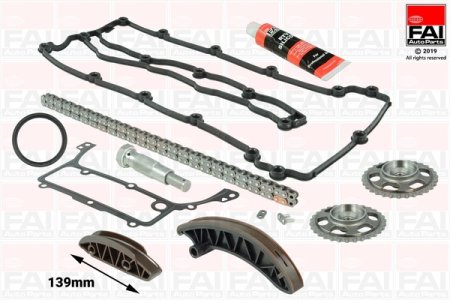 ZESTAW ŁAŃCUCHA ROZRZĄDU FAI AutoParts TCK227 0009934676 MERCEDES