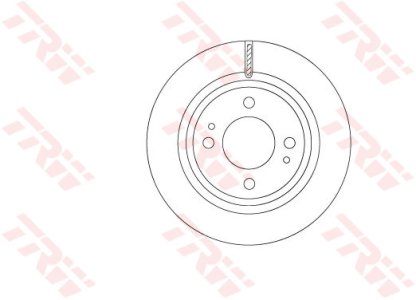 Tarcza hamulcowa TRW DF6908 4615A129 MITSUBISHI SPACE STAR  12- PRZÓD