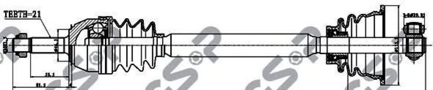 Drążek kierowniczy GSP 250024 7701349741