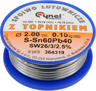 SPOIWO LUTOWNICZE 2.0MM 100G SN60PB40