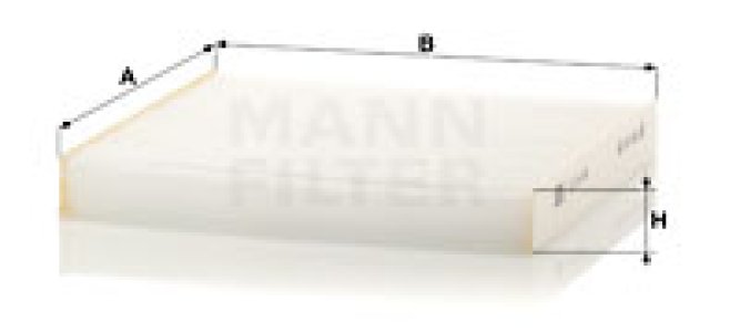 Filtr kabinowy MANN-FILTER CU24006 
