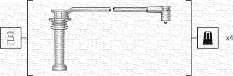 Przewody wysokiego napięcia komplet MAGNETI MARELLI MSK1142 