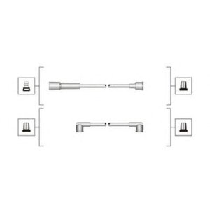 Przewody wysokiego napięcia komplet MAGNETI MARELLI MSQ0019 