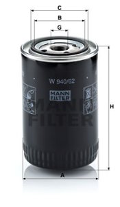 Filtr oleju MANN-FILTER W940/62 W94062