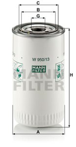 Filtr oleju MANN-FILTER W950/13 W95013