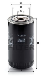 Filtr oleju MANN-FILTER W950/14 W95014