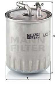 Filtr paliwa MANN-FILTER WK822/3 WK8223