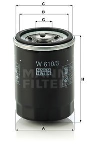 Filtr oleju MANN-FILTER W610/3 W6103