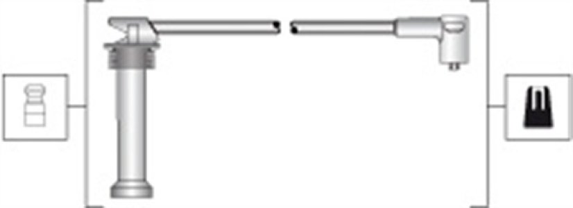 Przewody wysokiego napięcia komplet MAGNETI MARELLI MSK1300 