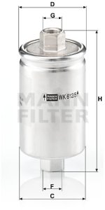 Filtr paliwa MANN-FILTER WK612/5 WK6125