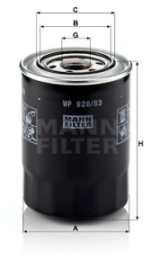 Filtr oleju MANN-FILTER WP928/83 WP92883
