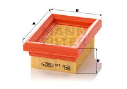 Filtr, odpowietrzenie komory korbowej MANN-FILTER C105 