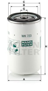 Filtr paliwa MANN-FILTER WK723 