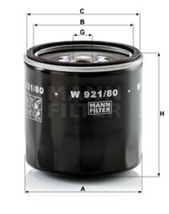 Filtr oleju MANN-FILTER W921/80 W92180