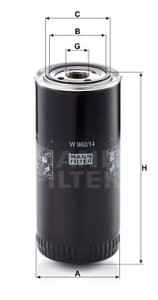 Filtr oleju automatyczna skrzynia biegów MANN-FILTER W962/14 W96214