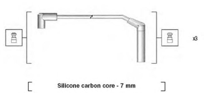 Przewody wysokiego napięcia komplet MAGNETI MARELLI MSK932 