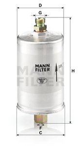 Filtr paliwa MANN-FILTER WK726 