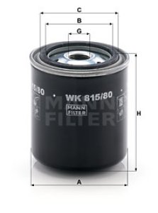 Filtr paliwa MANN-FILTER WK815/80 WK81580