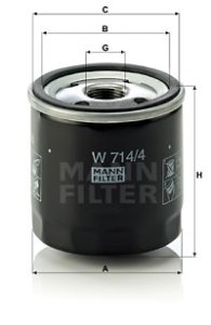 Filtr oleju MANN-FILTER W714/4 W7144