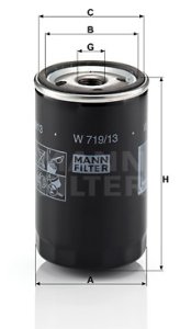 Filtr oleju MANN-FILTER W719/13 W71913