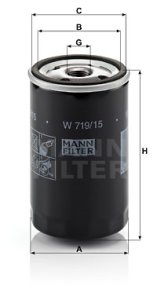 Filtr oleju MANN-FILTER W719/15 W71915