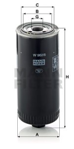 Filtr oleju MANN-FILTER W962/6 W9626