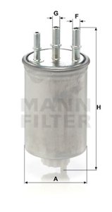 Filtr paliwa MANN-FILTER WK829/6 WK8296