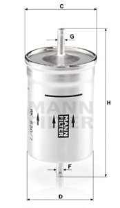 Filtr paliwa MANN-FILTER WK830/7 WK8307