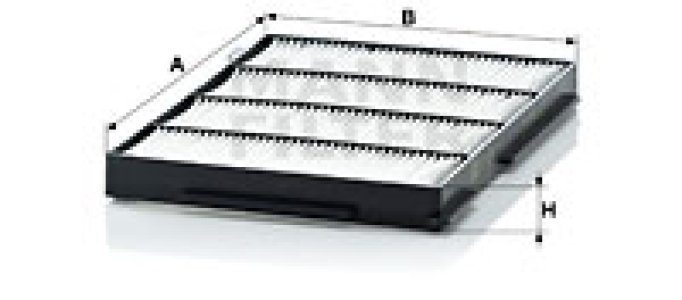 Filtr kabinowy MANN-FILTER CU1526 