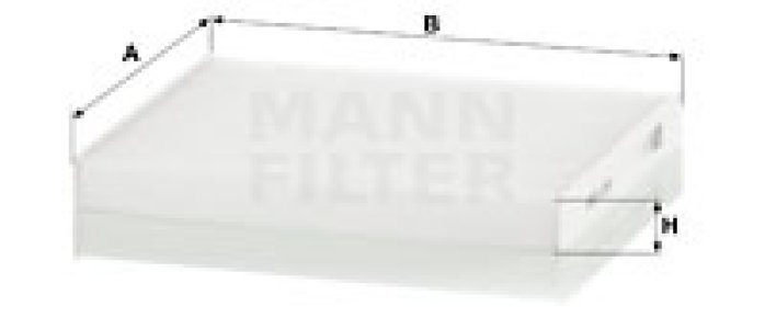 Filtr kabinowy MANN-FILTER CU17001 