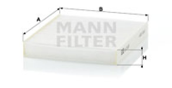 Filtr kabinowy MANN-FILTER CU19001 
