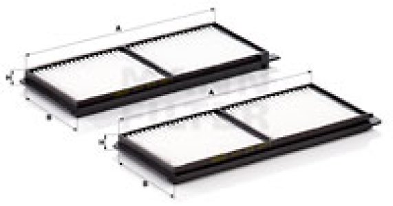 Filtr kabinowy MANN-FILTER CU23001-2 CU230012